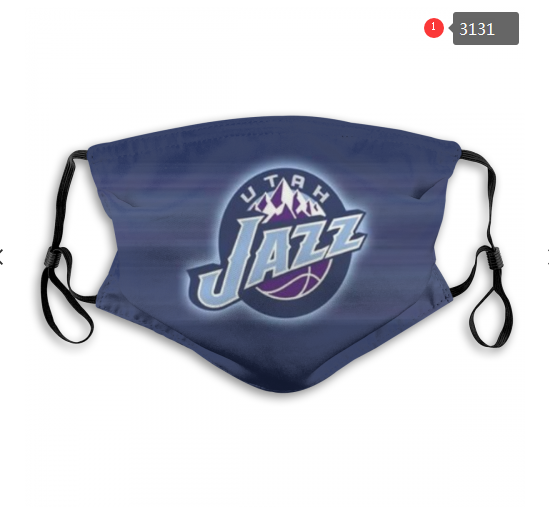 NBA Utah Jazz #3 Dust mask with filter->nba dust mask->Sports Accessory